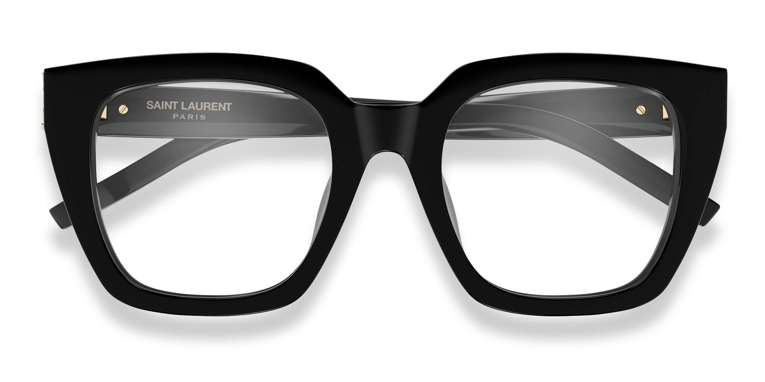 NEW Saint Laurent SL343 Optical Frames in Black Saint Laurent SL M153 OPT 001 Shiny Black Glasses - eye-oo.com main image 3