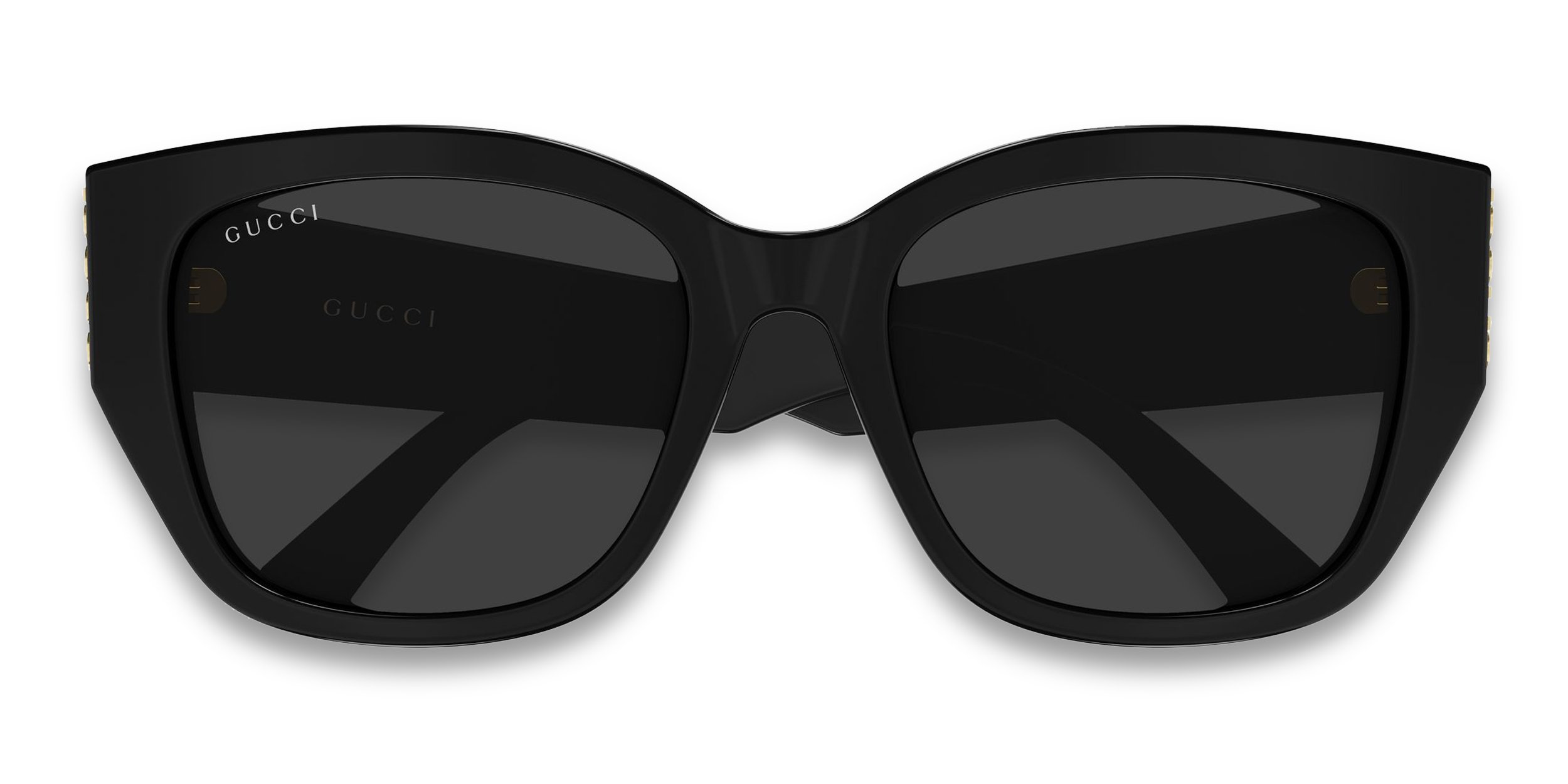 The Gucci GG2043SA is a rounded sunglasses frame with a timeless
