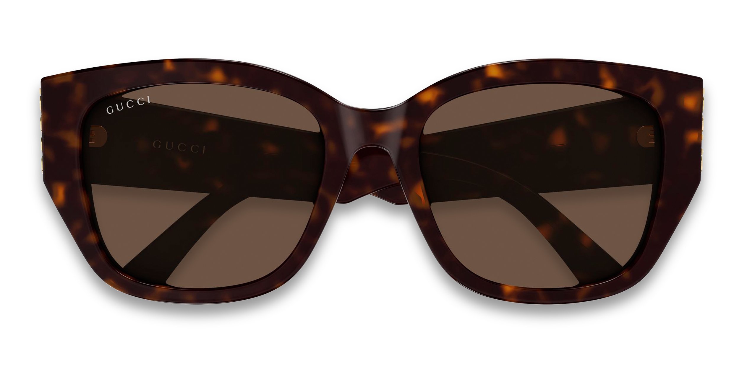 The Gucci GG2043SA is a rounded sunglasses frame with a timeless