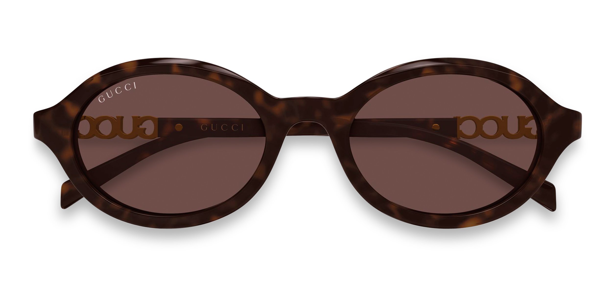The Gucci GG2153S is a lightweight oval sunglasses frame 