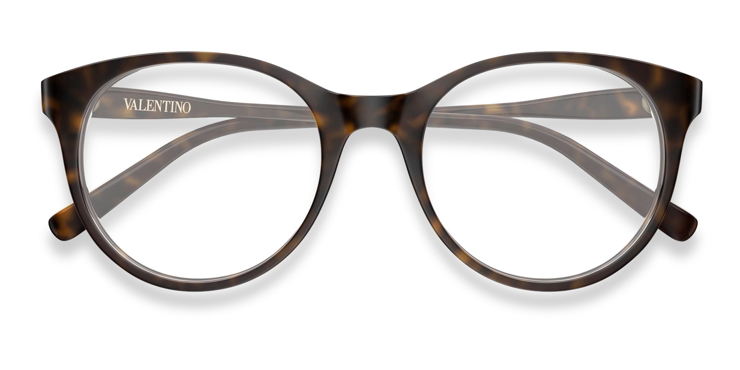 Valentino VG0020O Tortoise Prescription Eyeglasses display picture 3